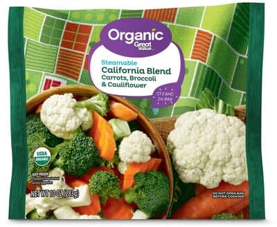 California Blend Organic Steamable Carrots, Broccoli & Cauliflower