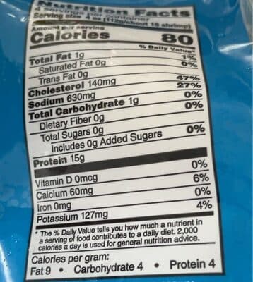 Wild gulf shrimp
