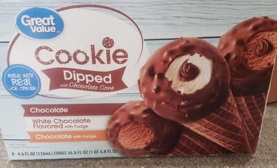 Cookie Dipped With Chocolate Cone