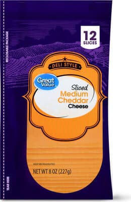 Medium Cheddar Deli Style Sliced Cheese