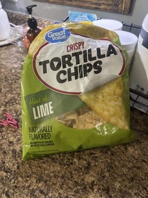 Hint of Lime Flavored Tortilla Chips