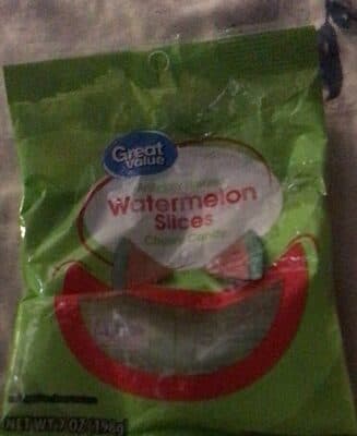 Watermelon Slices Flavored Chewy Candy