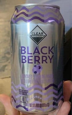 Black Berry Flavored Sparkling Water