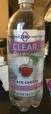Black Cherry Flavored Sparkling Water Beverage
