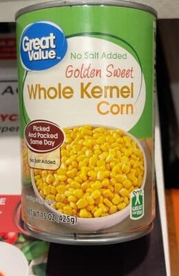 No Salt Added Golden Sweet Whole Kernel Corn