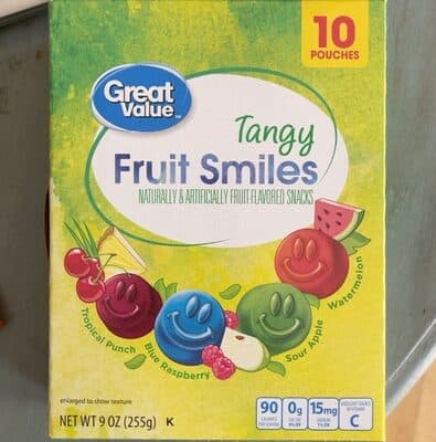 Great Value Tangy Fruit Smiles