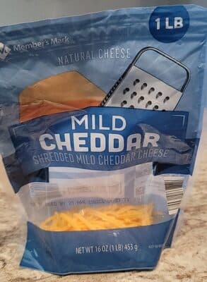 Mild Cheddar Shredded Natural Cheese