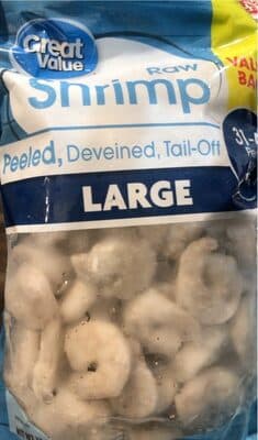 Peeled, Deveined, Tail-Off Large Raw Shrimp