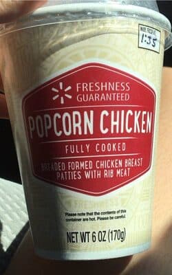 Fully Cooked Popcorn Chicken Breaded