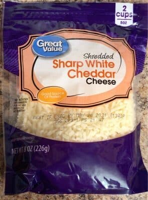 Sharp White Cheddar Shredded Cheese