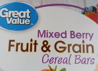 MIXED BERRY FLAVORED FRUIT & GRAIN BARS, MIXED BERRY