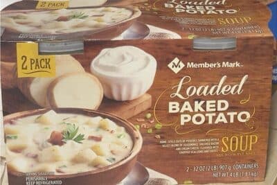 Loaded Microwaveable Baked Potato Soup