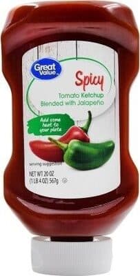 Spicy Tomato Ketchup Blended with Jalapeno