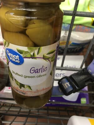 Garlic Stuffed Green Olives