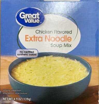 Chicken Flavored Extra Noodle Soup Mix