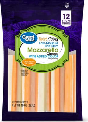 MOZZARELLA LOW-MOISTURE PART-SKIM TWIST STRING CHEESE, MOZZARELLA
