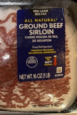 Ground Beef Sirloin