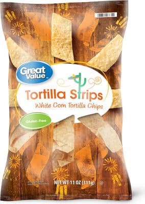 Tortilla Strips White Corn Tortilla Chips