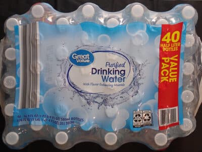 Purified Drinking Water with Flavor-Enhancing Minerals