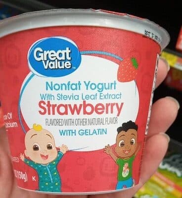 Non fat yogurt strawberry