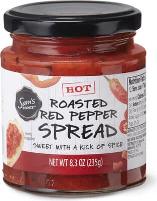 Hot Roasted Red Pepper Spread Sweet With A Kick Of Spice