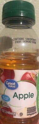 100% Apple Juice From Concentrate