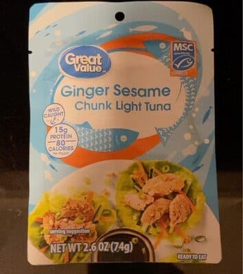 Ginger Sesame Wild Caught Premium Chunk Light Tuna