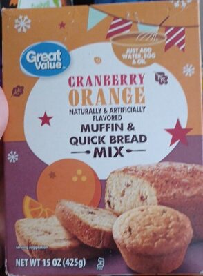 Fall Cranberry Orange Flavored Muffin & Quick Bread Mix