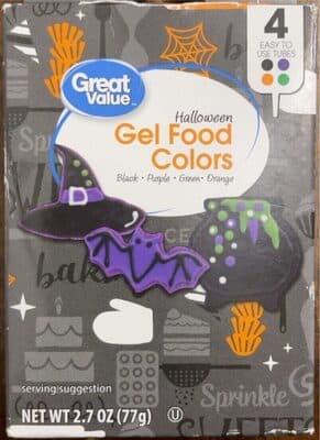 Great Value Halloween Gel Food Colors