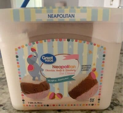 Neapolitan Chocolate, Vanilla & Strawberry Ice Cream