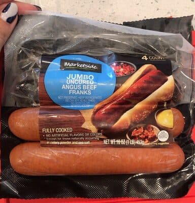 Jumbo Uncured Angus Beef Franks