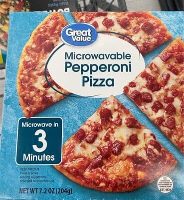 Microwavable Pepperoni Pizza