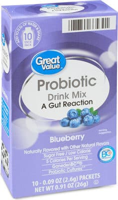 Blueberry Flavored Probiotic Drink Mix
