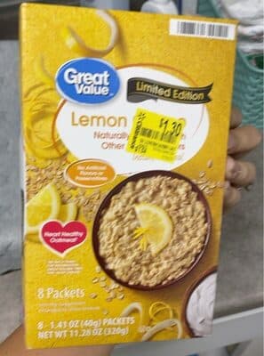 Lemon creme oatmeal