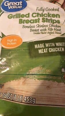 Grilled Chicken Breast Strips