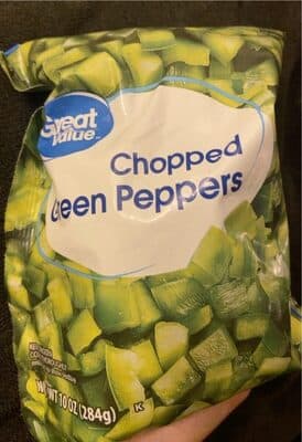 Chopped Green Peppers