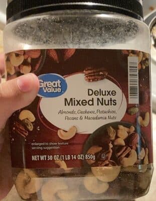 Deluxe Almonds, Cashews, Pistachios, Pecans & Macadamia Nuts Mixed Nuts