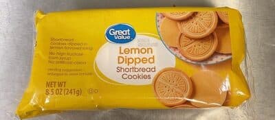 Lemon Dipped Shortbread Cookies
