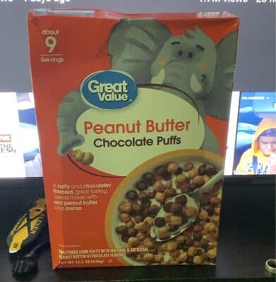 Peanut butter chocolate puffs