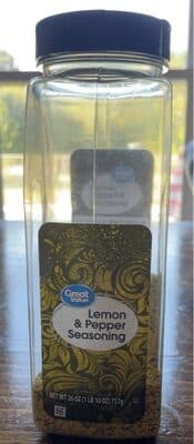 Lemon pepper seasoning