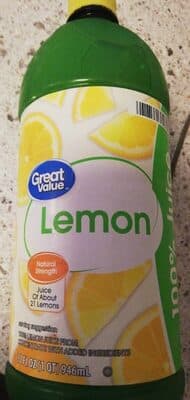 100% Lemon Juice From Concentrate