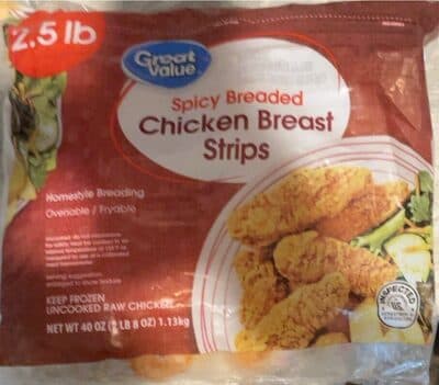 Spicy Breaded Chicken Breast Strips