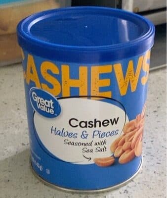 Cashew Halves & Pieces Seasoned With Sea Salt
