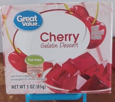 Cherry Flavored Gelatin Dessert
