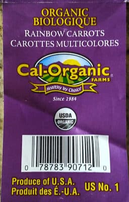 Organic Rainbow Carrots