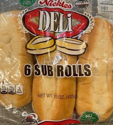 Deli sub rolls