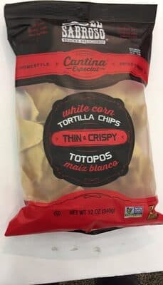 Tortilla Chips, White Corn