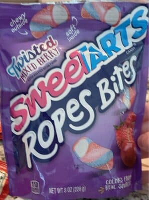 Strawberry, Blue Punch, Cherry, Apple, Orange Twisted Mixed Berry Ropes Bites Candy