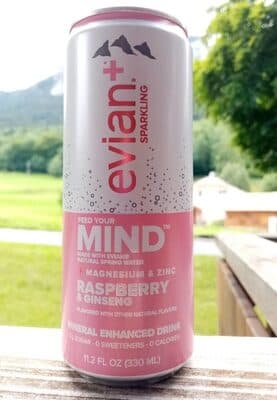 Evian Sparkling Raspberry & Ginseng Mineral Enhanced Drink