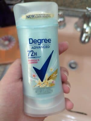 Degree Advanced 72hr Vanilla and Jasmine